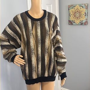 Tundra Canada Coogi Style Sweater Neutral Tones